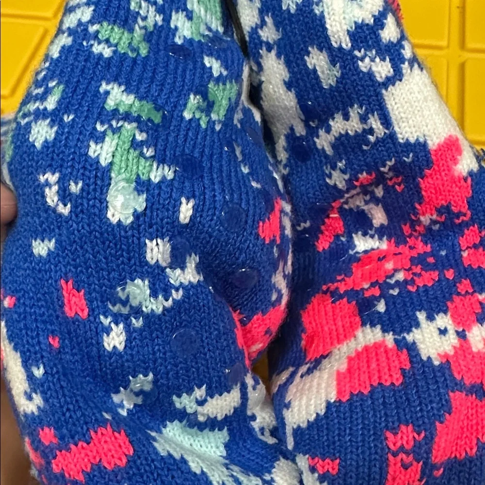 Bundle‎ of Girl Cozy Cabin Youth Socks Gripper Winter Non Slip Thick Warm Gift